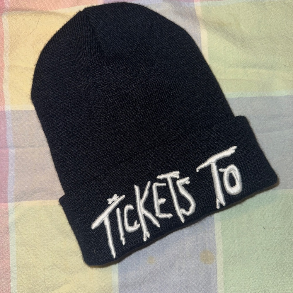 MGK Black Beanie (tickets to my downfall)